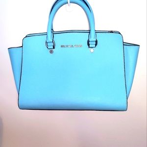 MICHAEL Michael Kors Blue Satchel